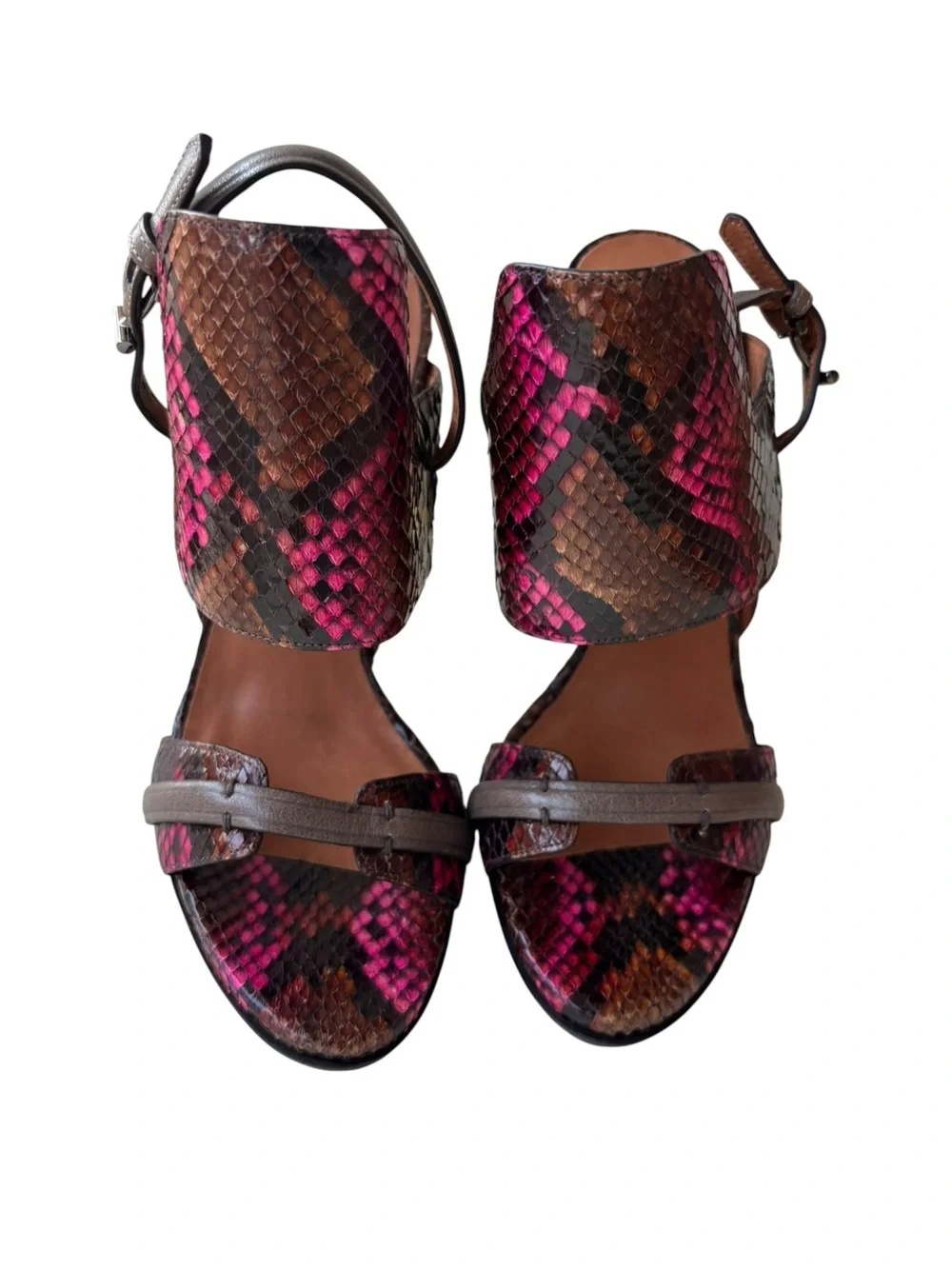 Reed Krakoff Snakeskin Platform Sandals – Size 37 – Made in Italy – Never Worn